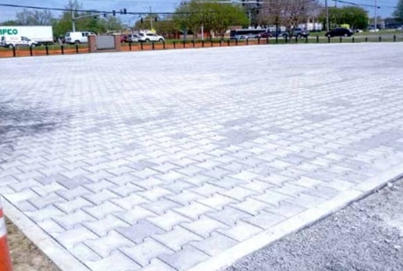 Permeable Parking Lot Installation